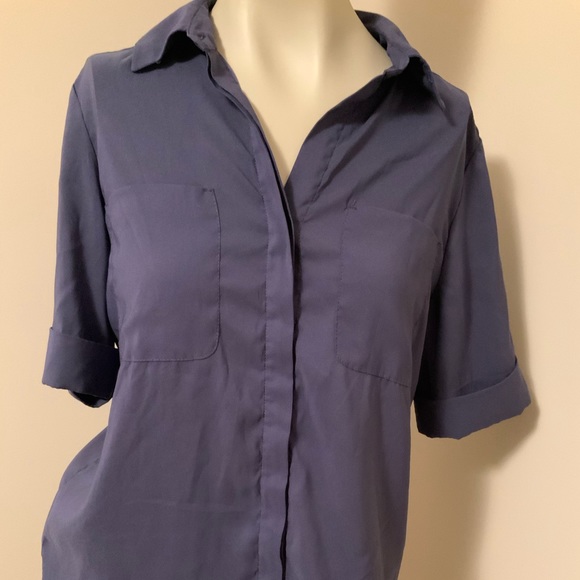 Express Blouse Beautiful Purple Mauve Colour - Picture 2 of 2
